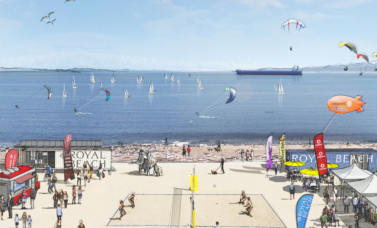 Rendering of the Royal Beach Park Colwood